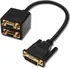 Video kabel DIGITUS DVI Splitter, DVI(24+5) - DVI(24+5) + D-Sub15