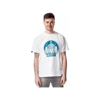 Pánské tričko Triko Meatfly Camping bílé