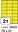 Samolepicí etikety Rayfilm Office - matně žlutá, 300 archů, 70 x 41 mm 