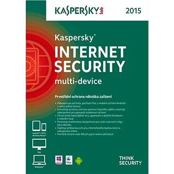 Antivir Kaspersky Internet Security - 3 PC 2 roky - Licence