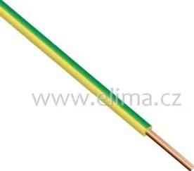 Průmyslový kabel CY 1 ZŽ Vodič instalační H05V-U 1x1 mm - zelenožlutý