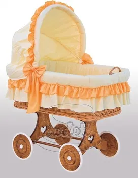 Příslušenství pro dětskou postel a kolébku Boudička k proutěnému košíku - Scarlett Martin - oranžová 