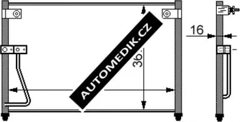 Výparník klimatizace Chladič klimatizace - kondenzátor (80.24.540) MAZDA