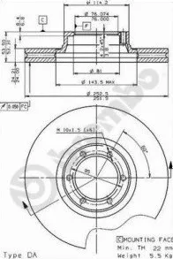 Brzdový kotouč Brzdové kotouče BREMBO (09.3357.10)