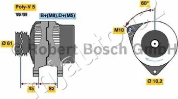 Alternátor Alternátor Bosch (0 123 310 022)