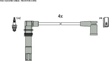 Zapalovací kabel Sada zapalovacích kabelů STARLINE (ZK 9952)
