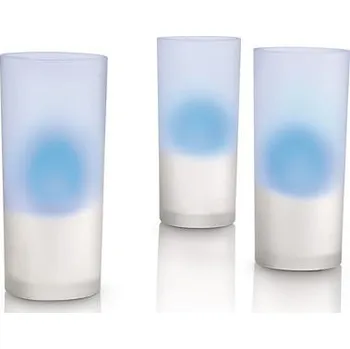 Dekorativní svítidlo Philips Svítidlo Glass CandleLights modrá (69108/35/PH)