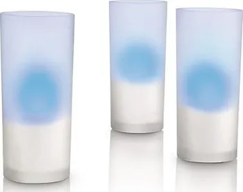 Dekorativní svítidlo Philips Svítidlo Glass CandleLights modrá (69108/35/PH)