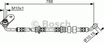 Brzdová hadice Brzdová hadice BOSCH (BO 1987476934) SUZUKI