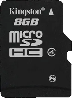 Paměťová karta Kingston microSDHC 8 GB Class 4 (SDC4/8GBSP)