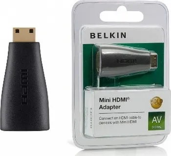 Video redukce Belkin HDMI - Mini HDMI redukce (F/M) Gold