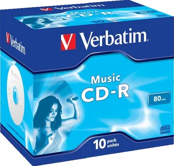 Optické médium Verbatim CD-R Audio 80 min Live it 10ks