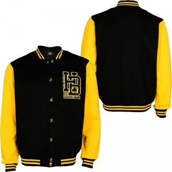 Pánský bomber Hoodboyz Men College Jacket Black Yellow
