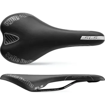 Sedlo na kolo Selle Italia SLS Kit Carbonio 131 x 275 mm černé