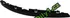 Lišta karosérie L horní lišta přední mřížky nárazníku - černá (42.21.246)