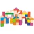Dřevěná hračka Woody Stavebnice kostky barevné s potiskem
