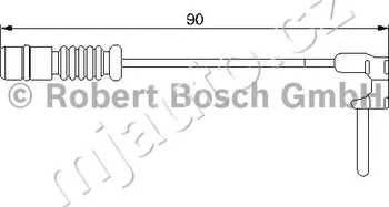 Čidlo automobilu Výstražný kontakt opotřebení obložení BOSCH (BO 1987474901)