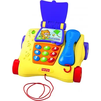 Hračka pro nejmenší Fisher Price Mluvící tahací telefon