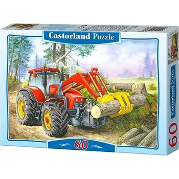 Puzzle Castorland Traktor nakladač 60 dílků