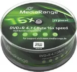 MediaRange DVD-R 4,7 GB 16x 25-cake