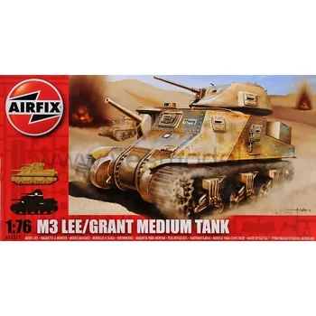 Plastikový model Airfix M3 Lee/Grant Medium Tank - 1:76