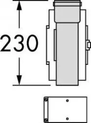 Kouřovod VAILLANT Revizní otvor 60/100 mm PP 