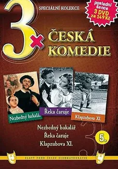 Sběratelská edice filmů DVD 3x Česká komedie V.: Nezbedný bakalář + Řeka čaruje + Klapzubova XI.