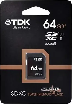 Paměťová karta TDK SDXC 64 GB Class 10 UHS-1