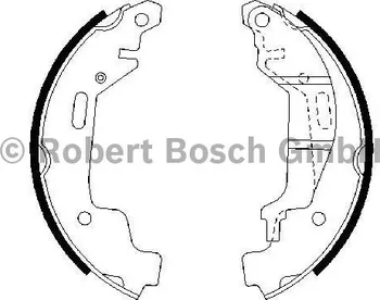 Brzdová čelist Sada brzdových čelistí BOSCH (BO 0986487576) OPEL