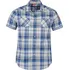 Pánská košile Lee Cooper Short Sleeve West Check Shirt Mens White/Blue