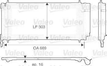 Výparník klimatizace Chladič klimatizace - kondenzátor Valeo (VA 817740) CITROËN