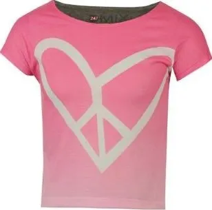 Chlapecké tričko LA Gear V Neck T Shirt Girls Pink