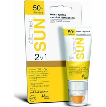 Přípravek na opalování Altermed Sun 2 in1 krém SPF 50+ 20 ml + tyčinka pro citlivá místa 3 g