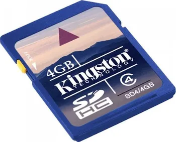 Paměťová karta Kingston SDHC 4 GB Class 4 (SD4/4GB)