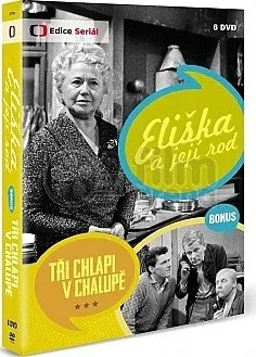 Seriál ELIŠKA A JEJÍ ROD Kompletní seriál + TŘI CHLAPI V CHALUPĚ (bonus) Kolekce DVD