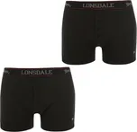 Lonsdale 2 Pack Boxers Mens Black