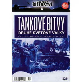 DVD film DVD Válečné šílenství 5 - Tankové bitvy druhé světové války (2002)