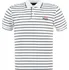 Pánské tričko Lonsdale YD Stripe Polo Shirt Mens White/Navy