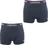 Lonsdale 2 Pack Trunk Mens Navy, Large