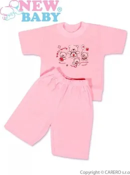 Dívčí kraťasy Dětské letní pyžamo New Baby růžové růžová, 122 (6-7 let)