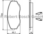 Sada brzdových destiček BOSCH (BO…
