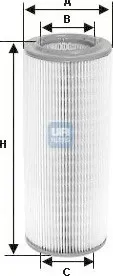 Vzduchový filtr Vzduchový filtr UFI (27.265.00) ALFA ROMEO 156 (932)