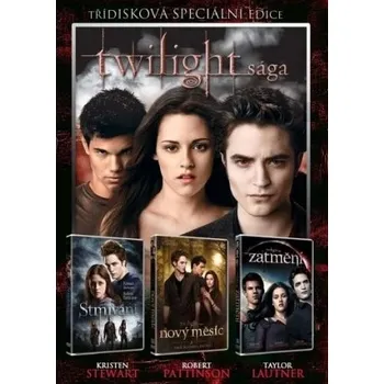 Sběratelská edice filmů DVD Kolekce Twilight sága 3 disky