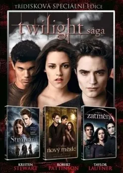 Sběratelská edice filmů DVD Kolekce Twilight sága 3 disky