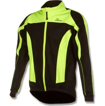 Membránová bunda Rogelli UZZANO, černo-reflexní žlutá Membránová bunda Rogelli UZZANO, černo-reflexní žlutá
