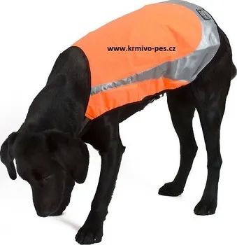 Obleček pro psa Vesta reflexní Hurtta Lifeguard Twilight oranžová 15