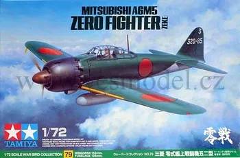 Plastikový model Tamiya Mitsubishi Zero A6M5 Fighter (Zeko) - 1:72
