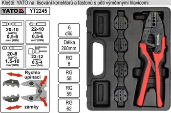 Kleště Kleště konektorové sada 260 mm Yato YT-2245