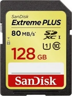 Paměťová karta SanDisk SDXC 128GB EXTREME Plus 80MB/s UHS-I