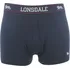 Boxerky Lonsdale 2 Pack Trunk Mens Navy